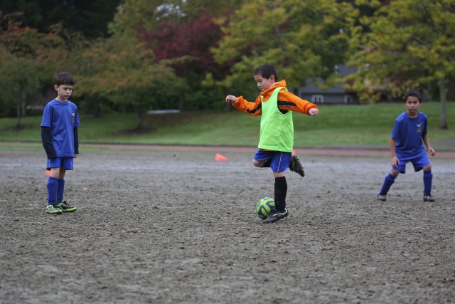 We play soccer, shine or rain.... 10/18
(Click on the picture for the full-size version)