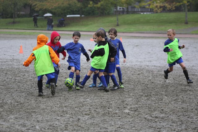 We play soccer, shine or rain.... 10/18
(Click on the picture for the full-size version)