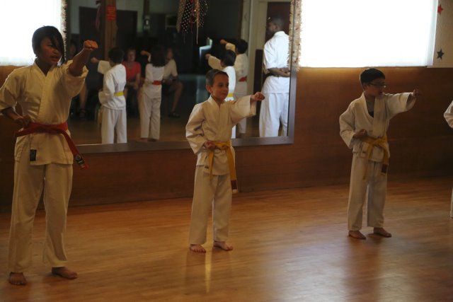 7th Kyu karate promotion
(Click on the picture for the full-size version)