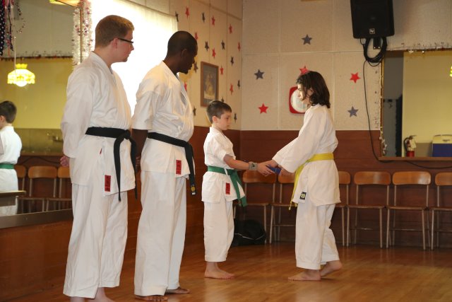 7th Kyu karate promotion
(Click on the picture for the full-size version)