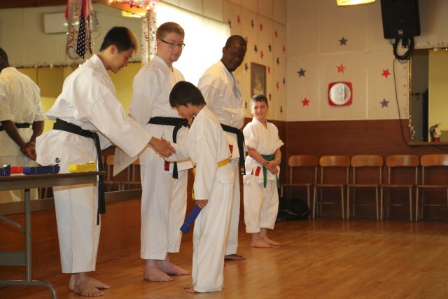 7th Kyu karate promotion
(Click on the picture for the full-size version)