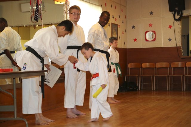 7th Kyu karate promotion
(Click on the picture for the full-size version)