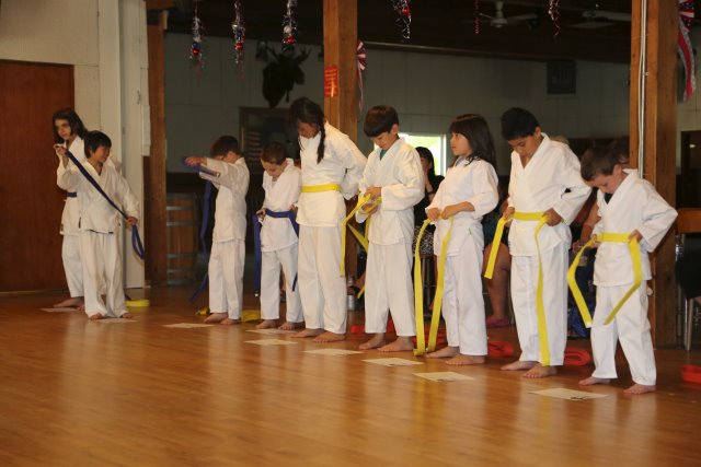 7th Kyu karate promotion
(Click on the picture for the full-size version)